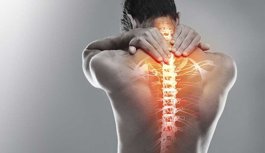 Bolest v páteři v důsledku osteochondózy